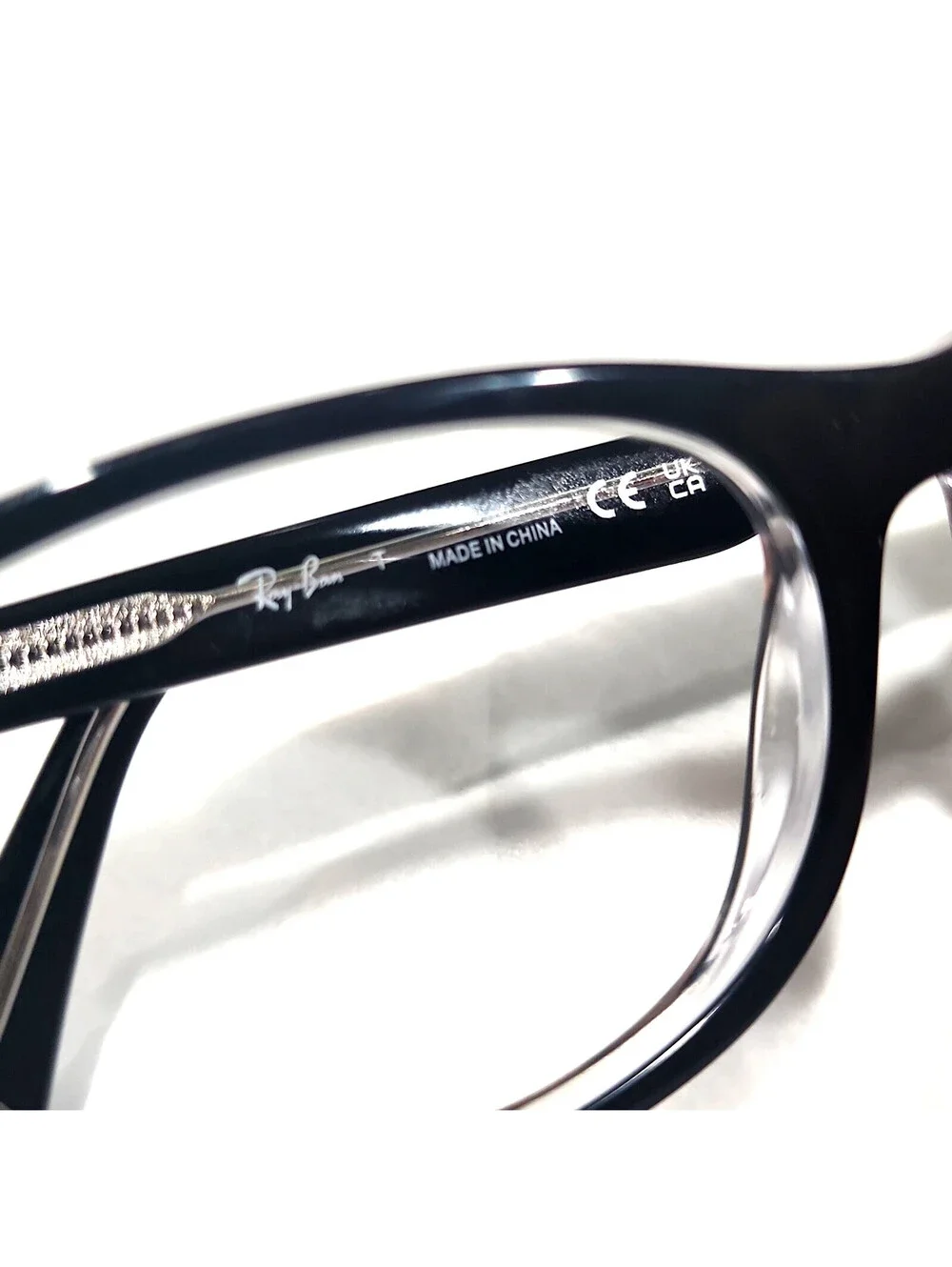 Ray Ban Jr RB1642 3529 Boys Black Oval Eyeglasses 48-16 135